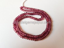 Rhodolite Garnet Smooth Roundelle Beads